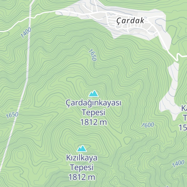 Map of Çardağınkayası Tepesi