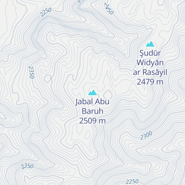 Map of Jabal Abu Baruh