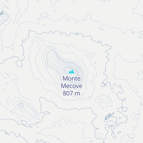 Map of Monte Mecove