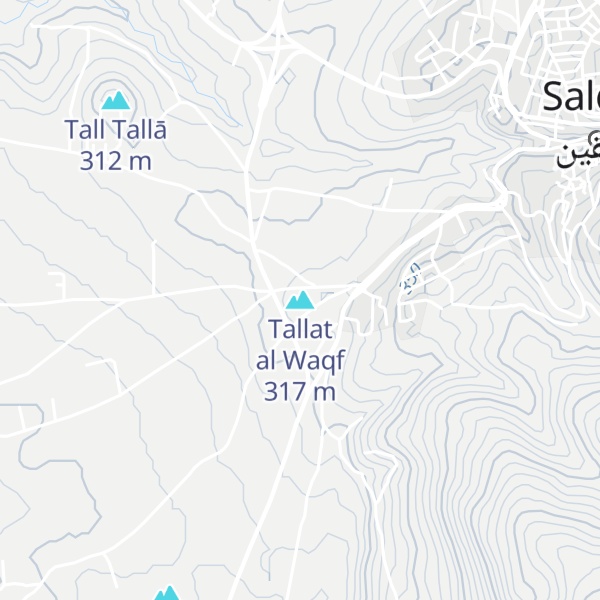 Map of Tallat al Waqf