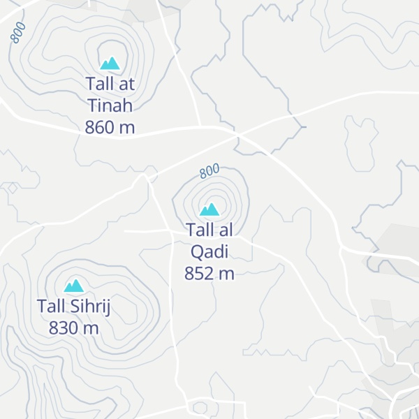 Map of Tall al Qadi