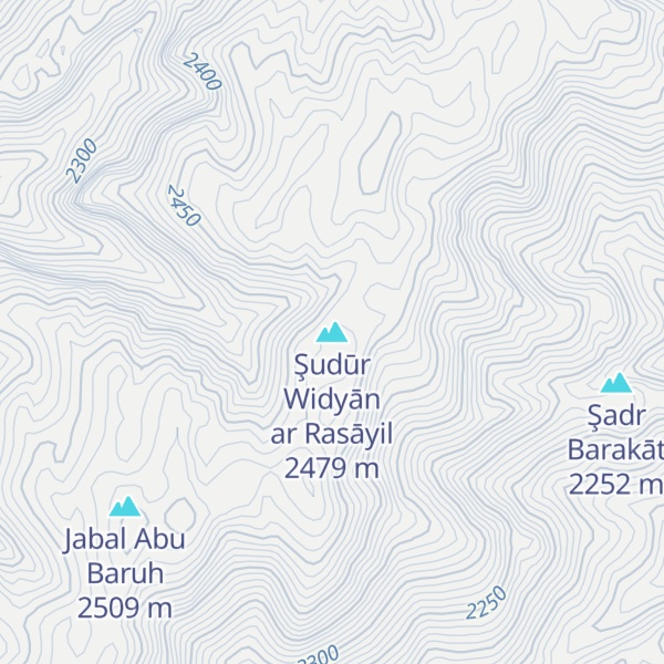 Map of Şudūr Widyān ar Rasāyil