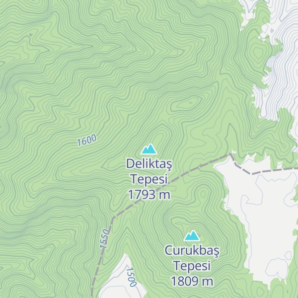 Map of Deliktaş Tepesi