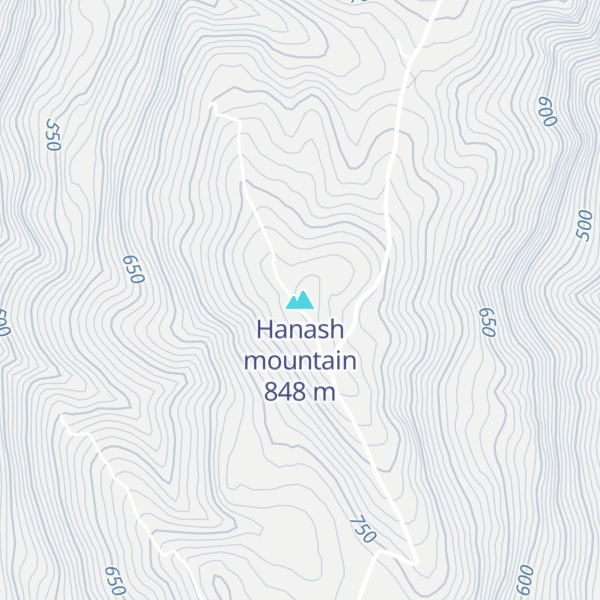 Map of Hanash mountain