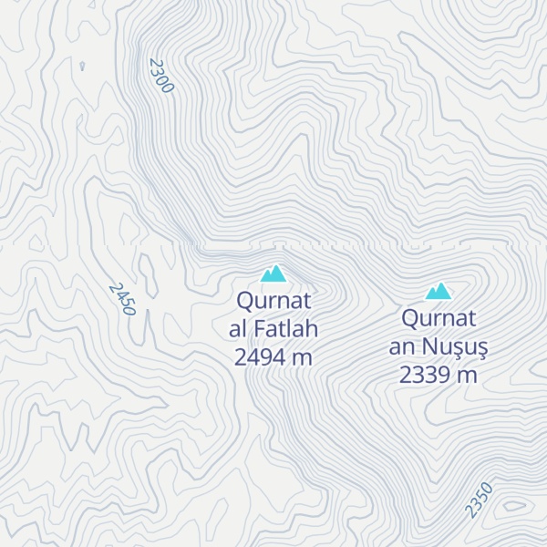 Map of Qurnat al Fatlah