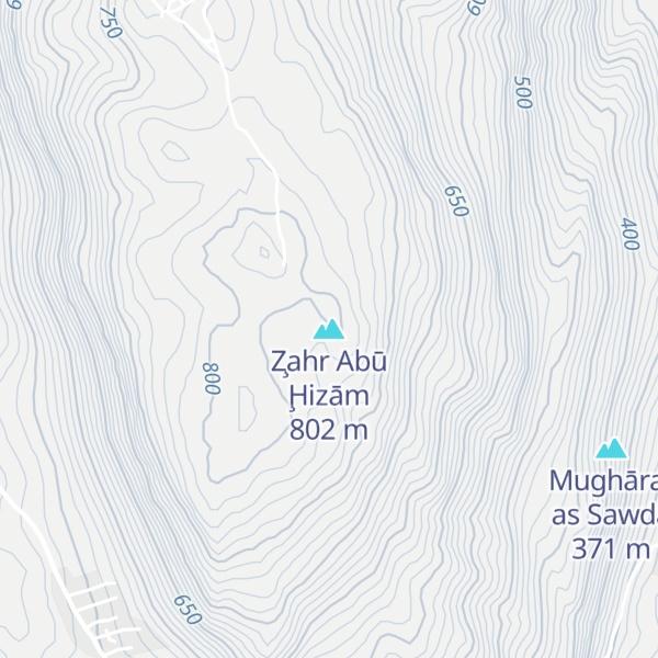 Map of Z̧ahr Abū Ḩizām