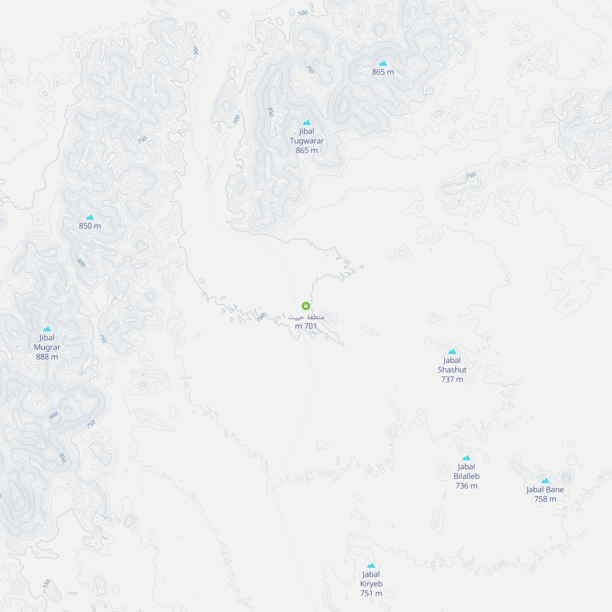 منطفة حييت map