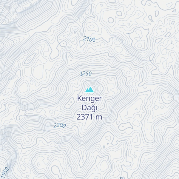 Map of Kenger Dağı