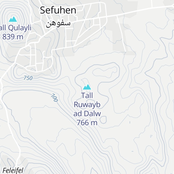 Map of Tall Ruwayb ad Dalw