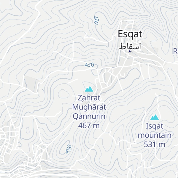 Map of Z̧ahrat Mughārat Qannūrīn