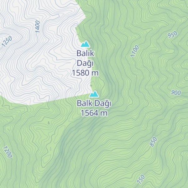 Map of Balk Dağı