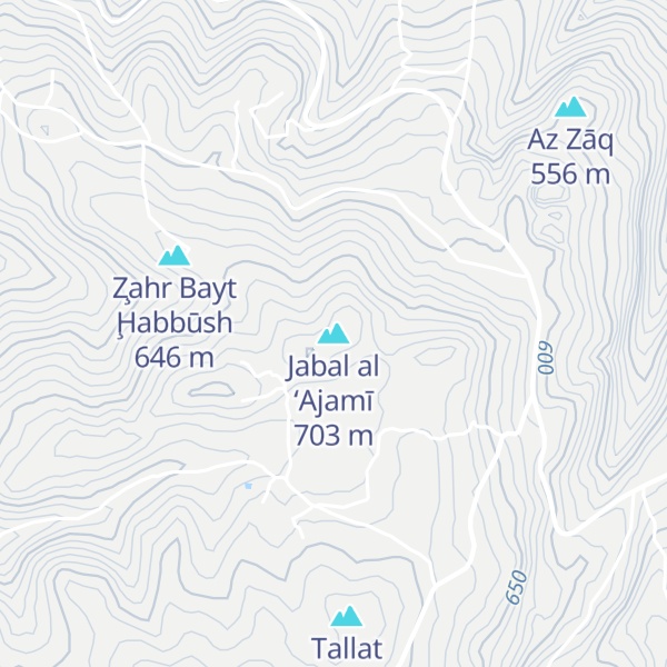 Map of Jabal al ‘Ajamī