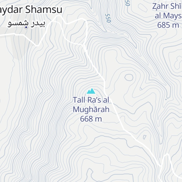 Map of Tall Ra’s al Mughārah