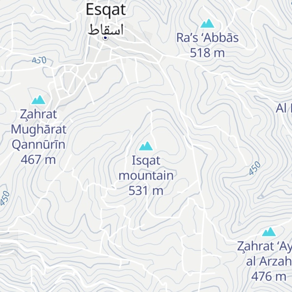 Map of Isqat mountain