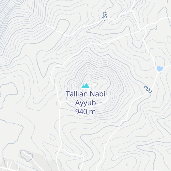 Map of Tall an Nabi Ayyub