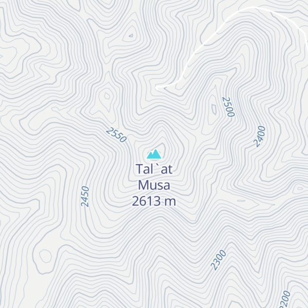 Map of Tal`at Musa
