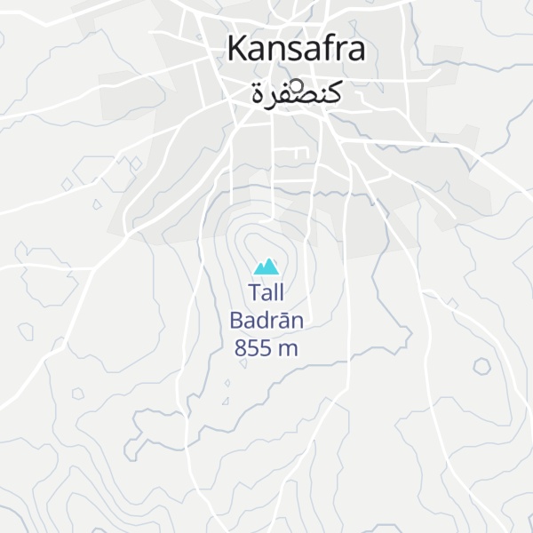 Map of Tall Badrān