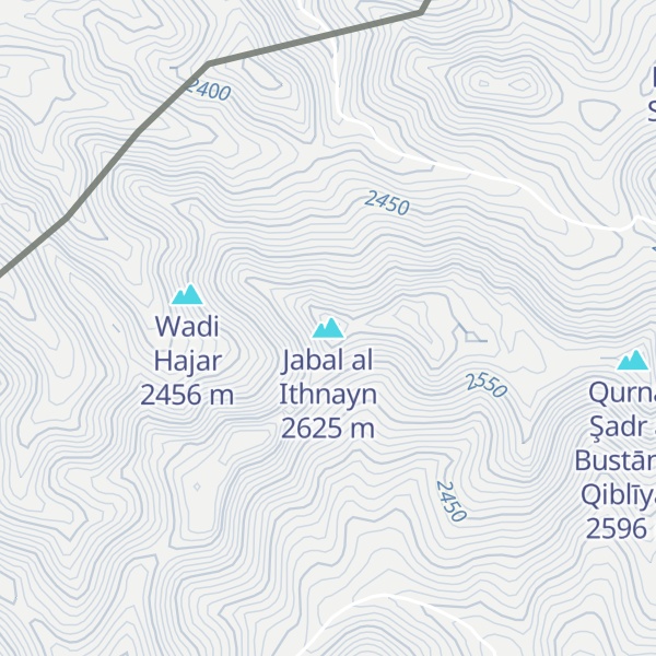 Map of Jabal al Ithnayn