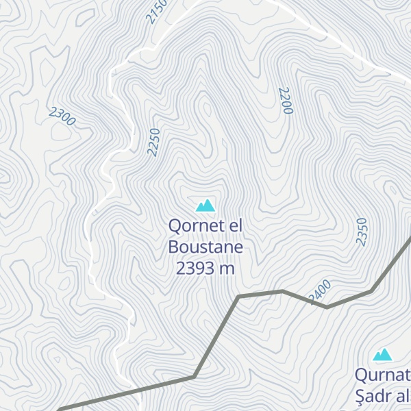 Map of Qornet el Boustane