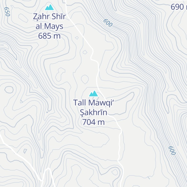 Map of Tall Mawqi‘ Şakhrīn