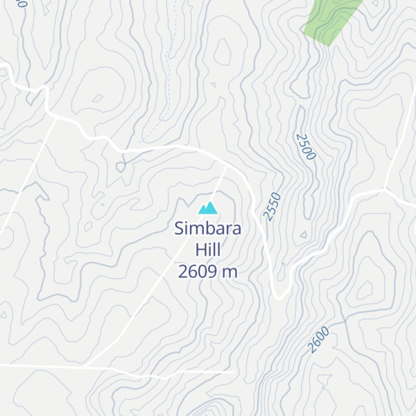 Map of Simbara Hill