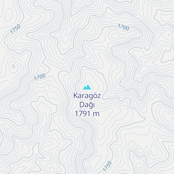 Map of Karagöz Dağı