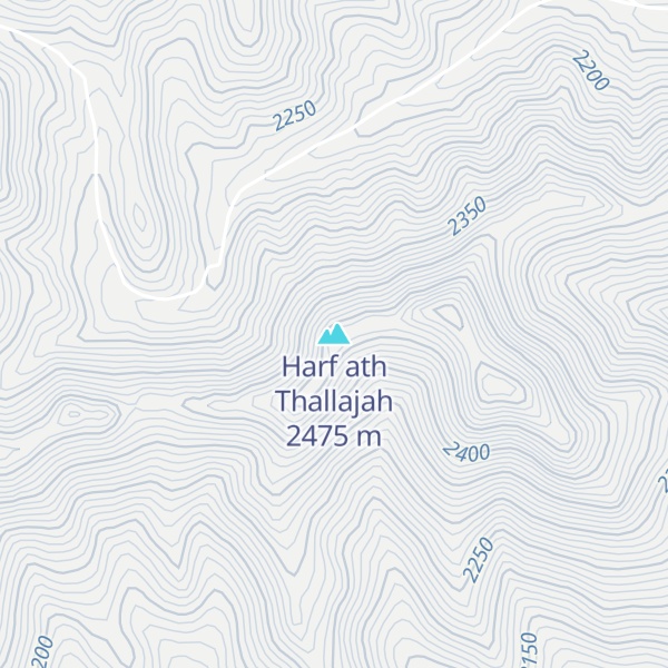 Map of Harf ath Thallajah