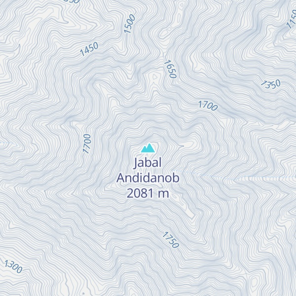 Map of Jabal Andidanob