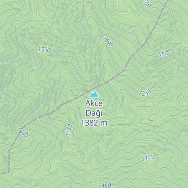 Map of Akce Dağı