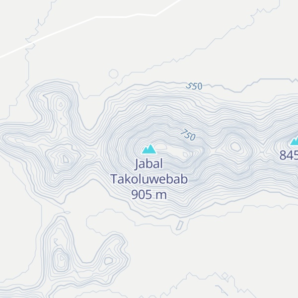 Map of Jabal Takoluwebab