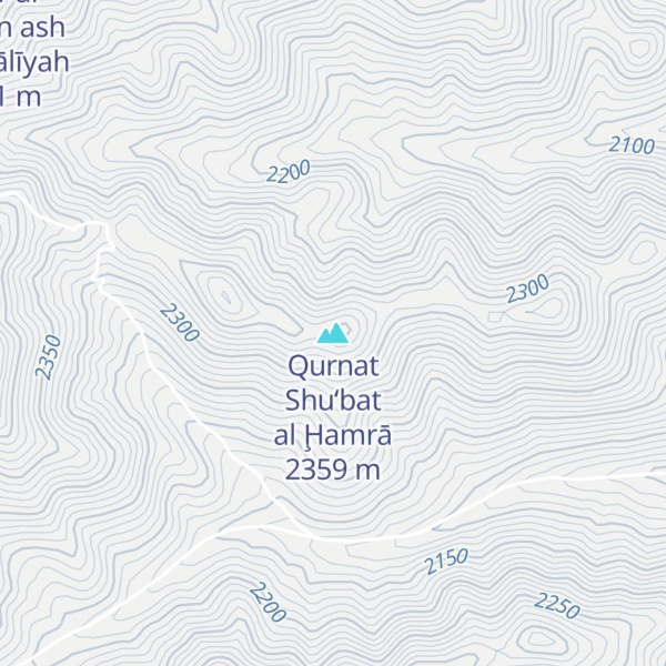 Map of Qurnat Shu‘bat al Ḩamrā