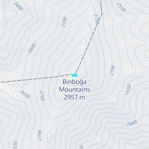 Map of Binboğa Mountains