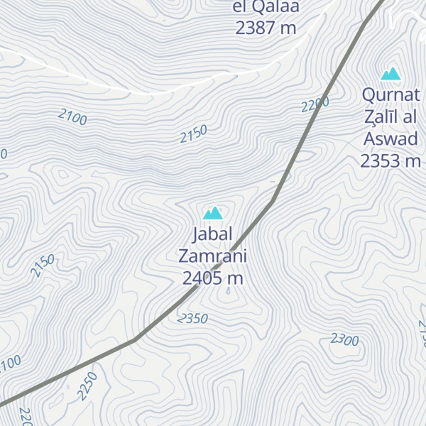 Map of Jabal Zamrani