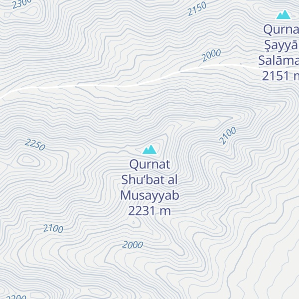 Map of Qurnat Shu‘bat al Musayyab
