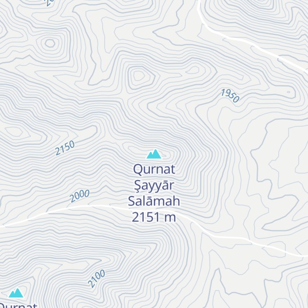 Map of Qurnat Şayyār Salāmah
