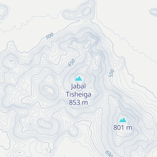 Map of Jabal Tisheiga
