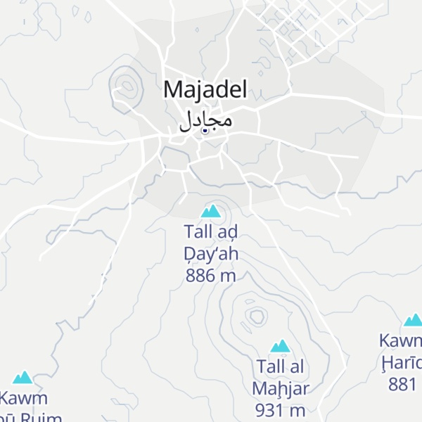Map of Tall aḑ Ḑay‘ah