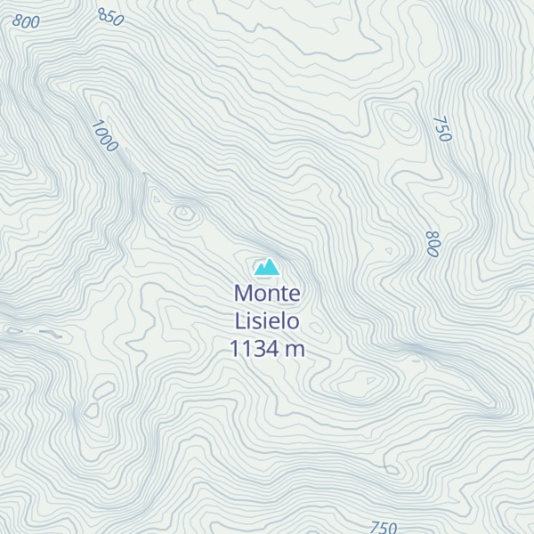 Map of Monte Lisielo