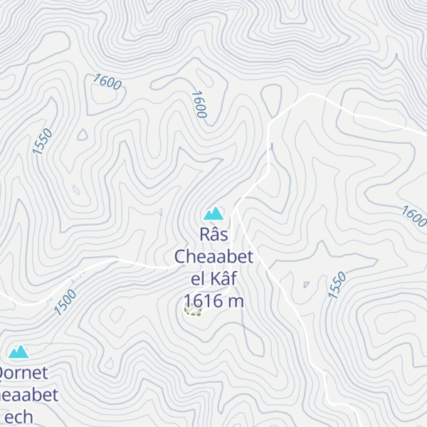 Map of Râs Cheaabet el Kâf
