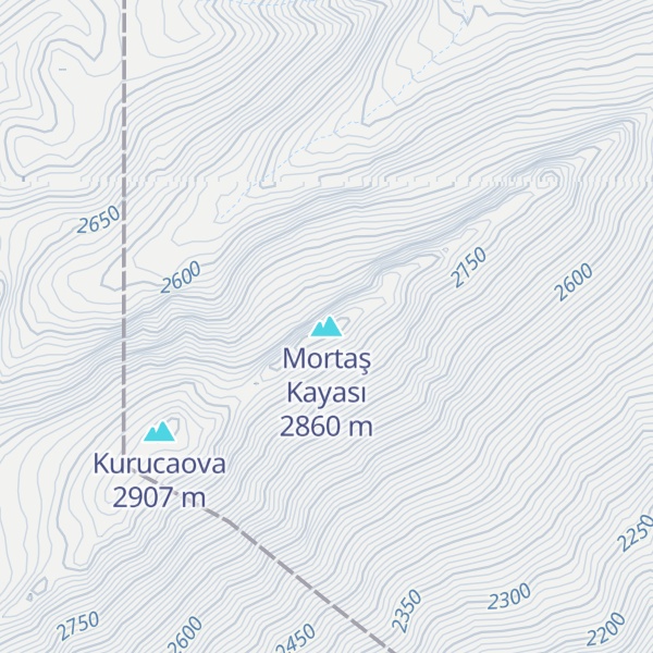 Map of Mortaş Kayası