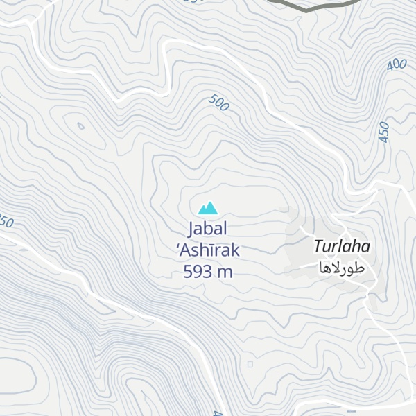 Map of Jabal ‘Ashīrak
