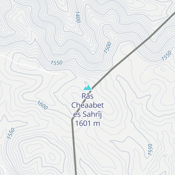 Map of Râs Cheaabet es Sahrîj