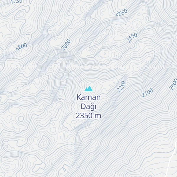 Map of Kaman Dağı