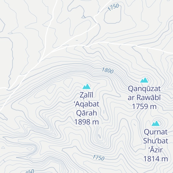Map of Z̧alīl ‘Aqabat Qārah