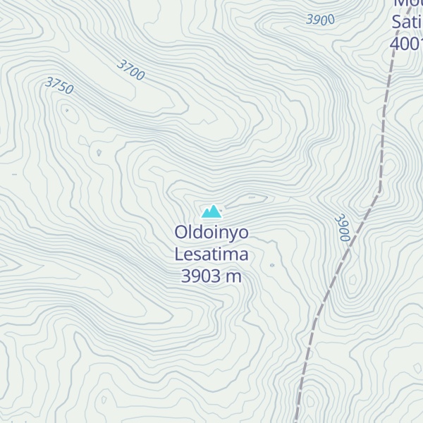 Map of Oldoinyo Lesatima