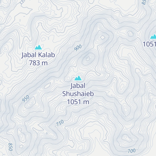 Map of Jabal Shushaieb