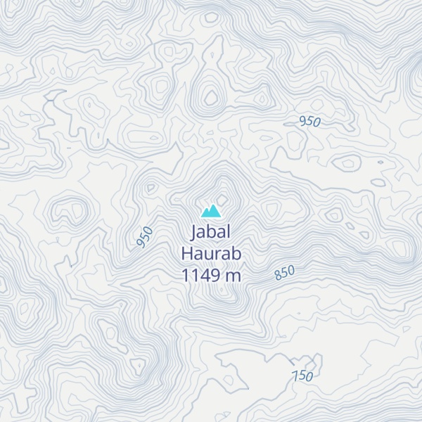 Map of Jabal Haurab