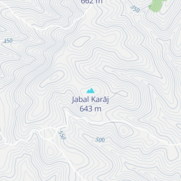 Map of Jabal Karāj