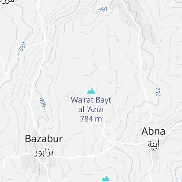 Map of Wa‘rat Bayt al ‘Azīzī