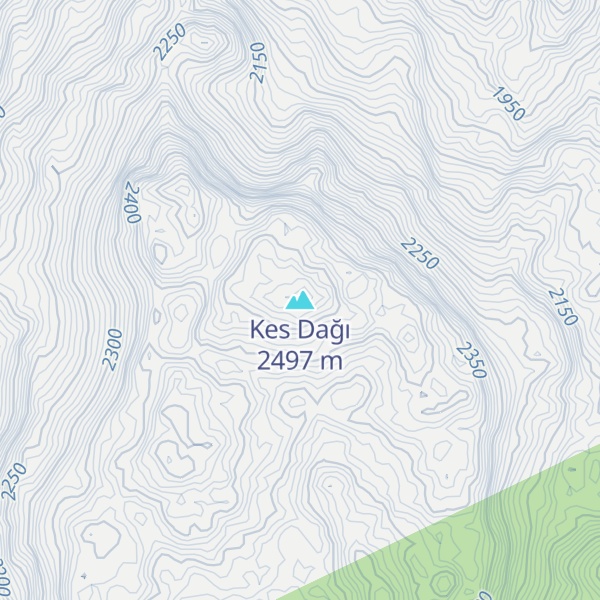 Map of Kes Dağı